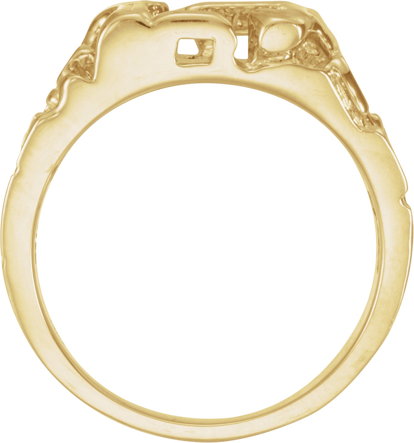 14K Yellow Nugget Ring