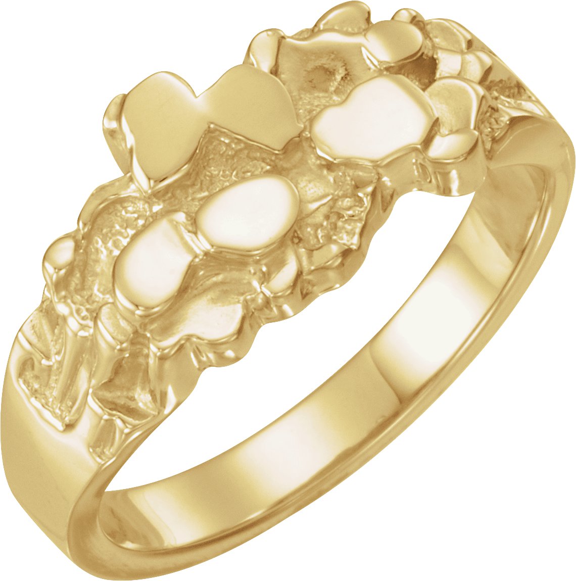 14K Yellow Nugget Ring