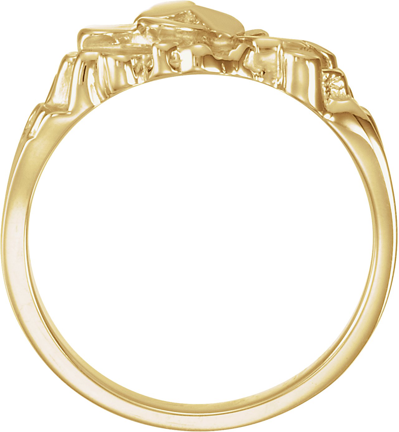 14K Yellow Nugget Ring