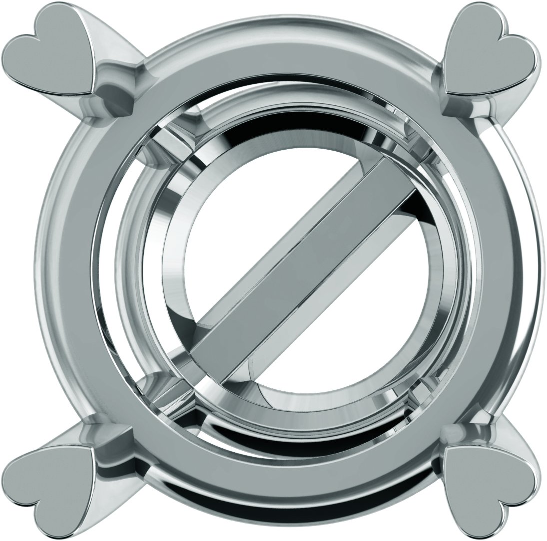 Round 4-Prong Hearts on Top™ Earring Setting