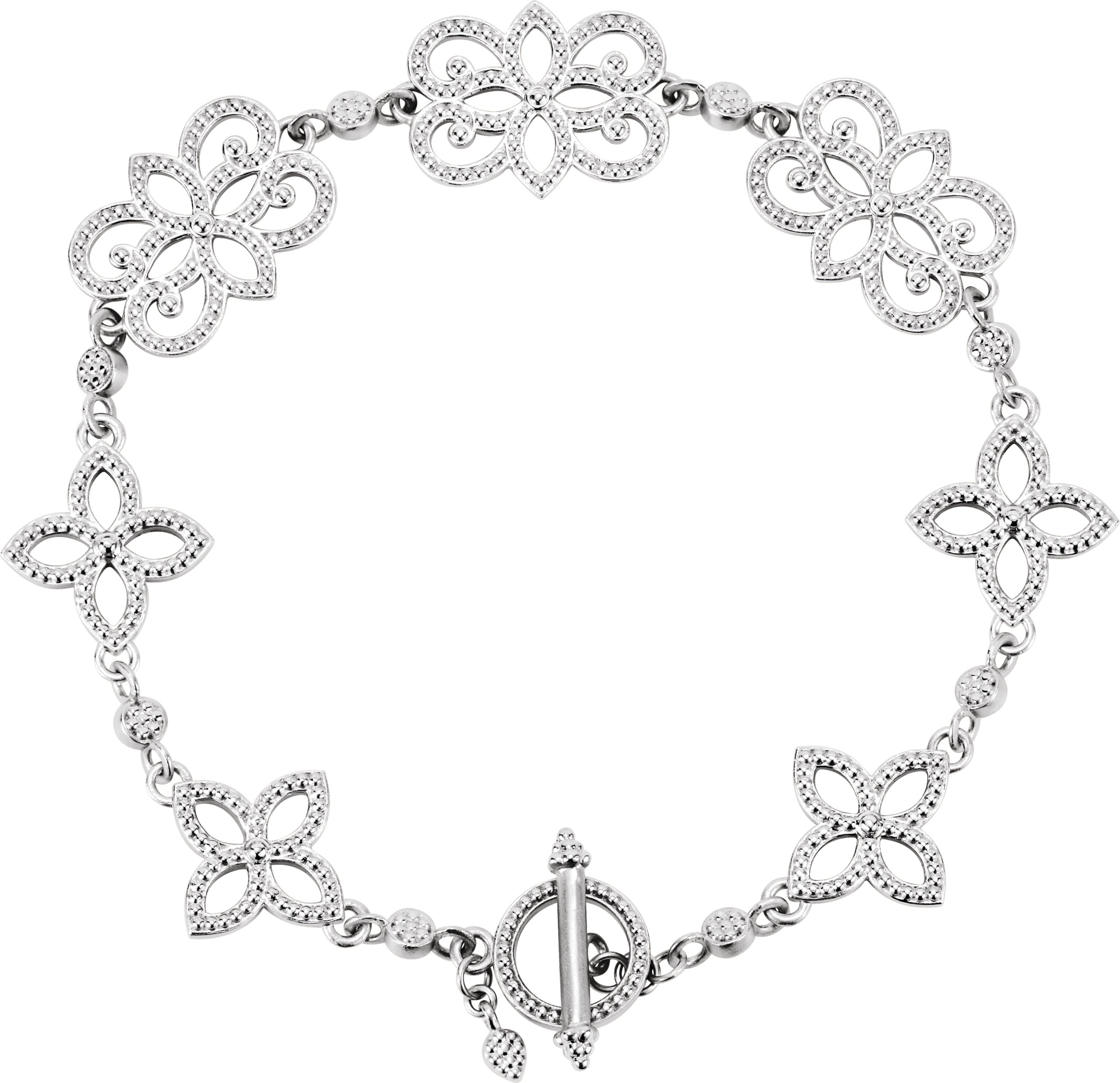 Floral 7 3/4" Bracelet