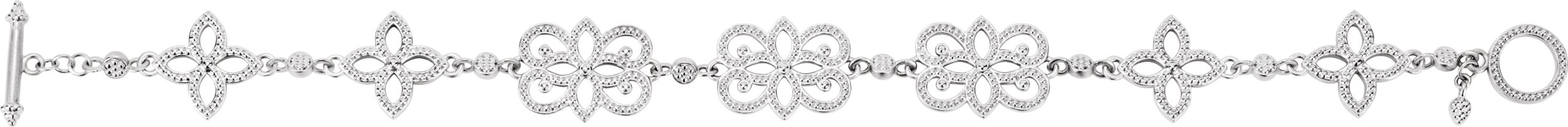 Floral 7 3/4" Bracelet view 2