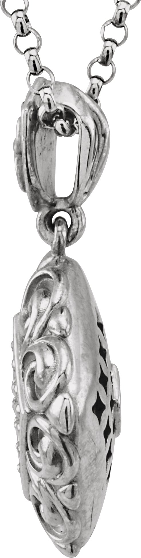 Alternative view of 1/8 CTW Natural Diamond Necklace – 14K White Gold