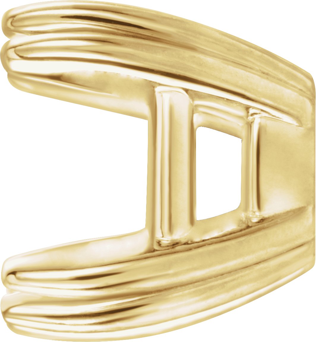 Pre-Notched Double-Claw Earring Setting