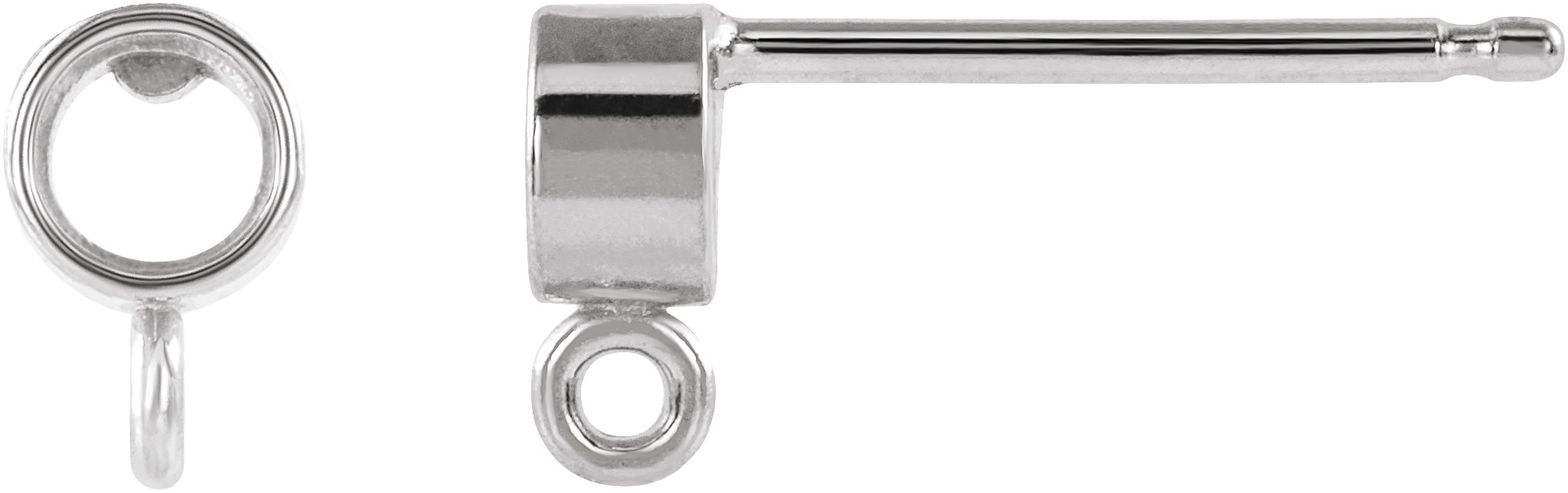Bezel-Set Earring Top