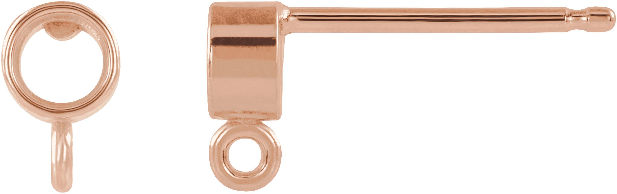 Bezel-Set Earring Top