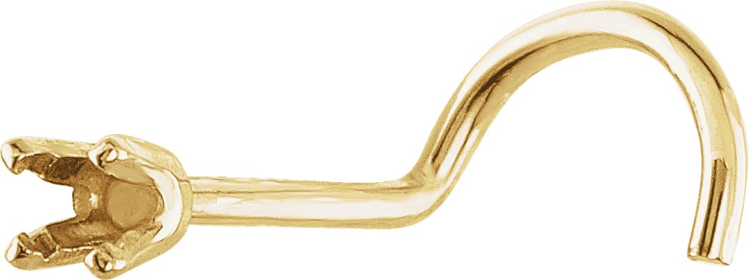 Accented Curved Nose Stud