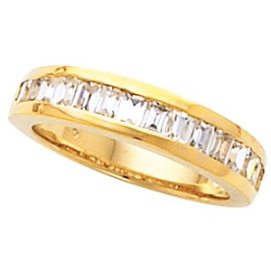 14K Yellow 1.17 CTW Diamond Ladies Band Ref 182046