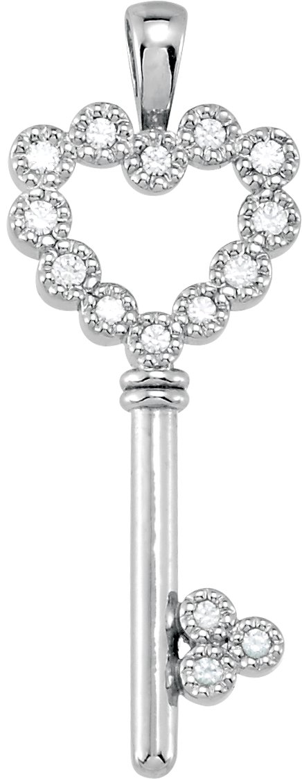 Heart Shape Key Design Pendant