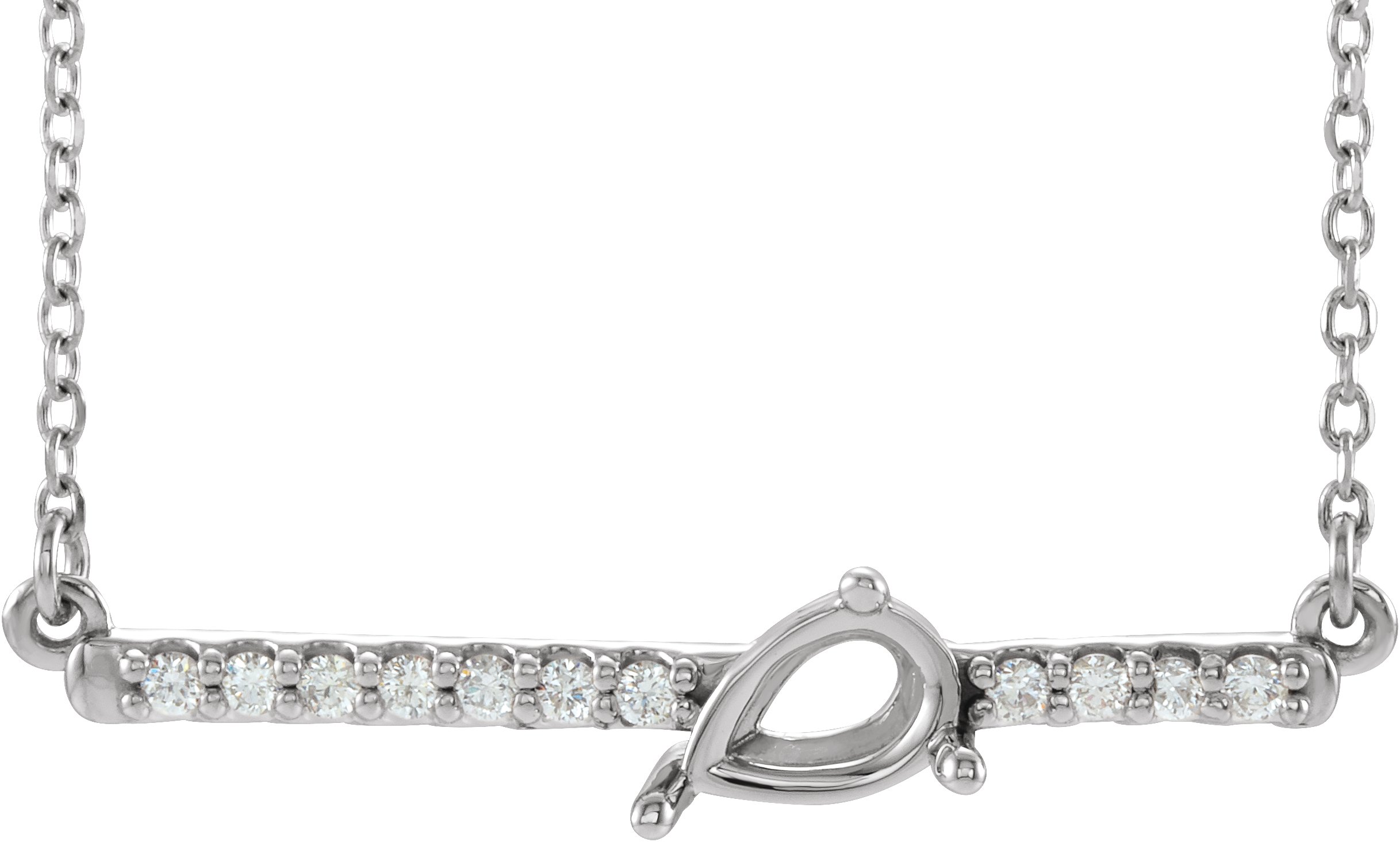 Accented Bar Necklace or Center