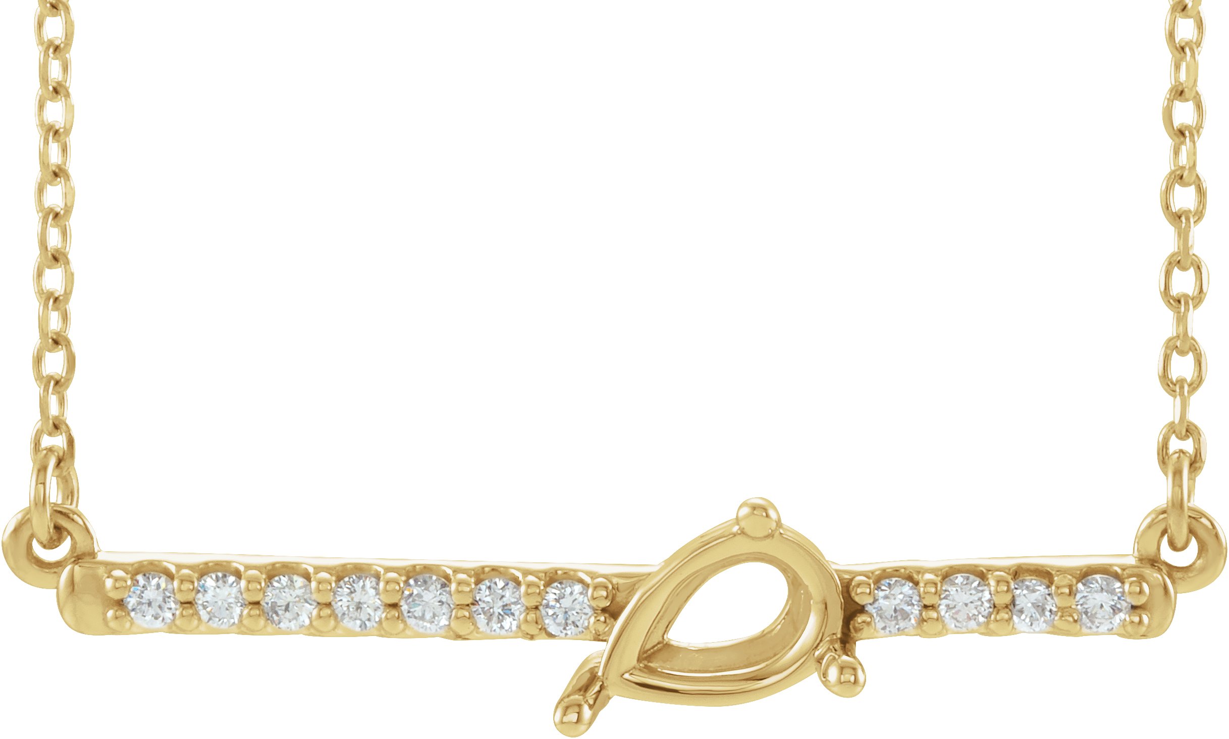 Accented Bar Necklace or Center