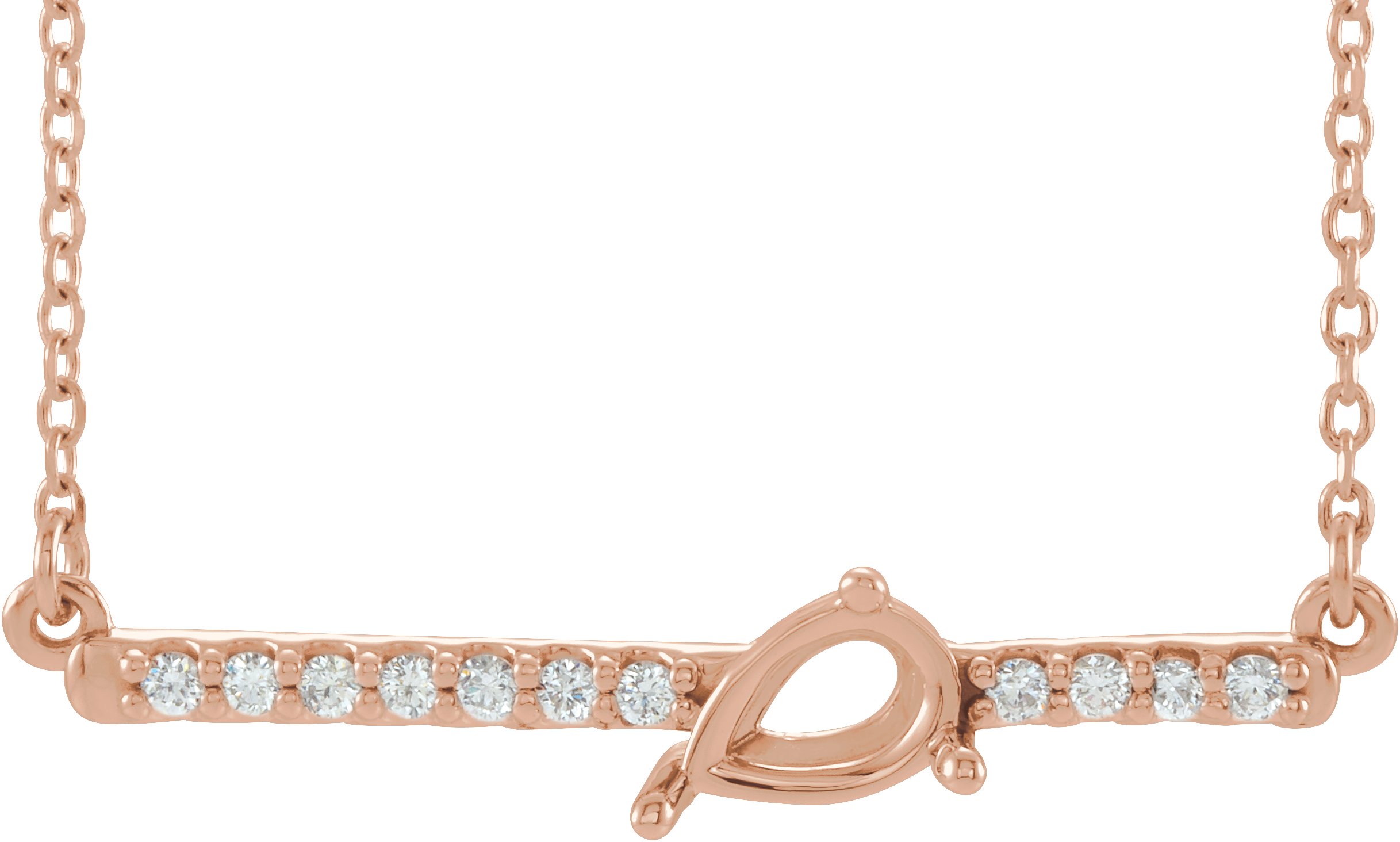 Accented Bar Necklace or Center