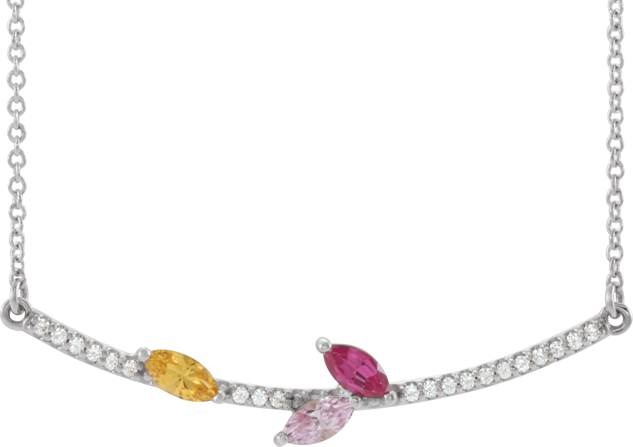 platinum family necklace