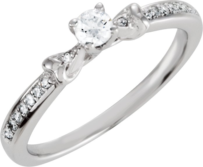 Sterling Silver Imitation White Cubic Zirconia Ring