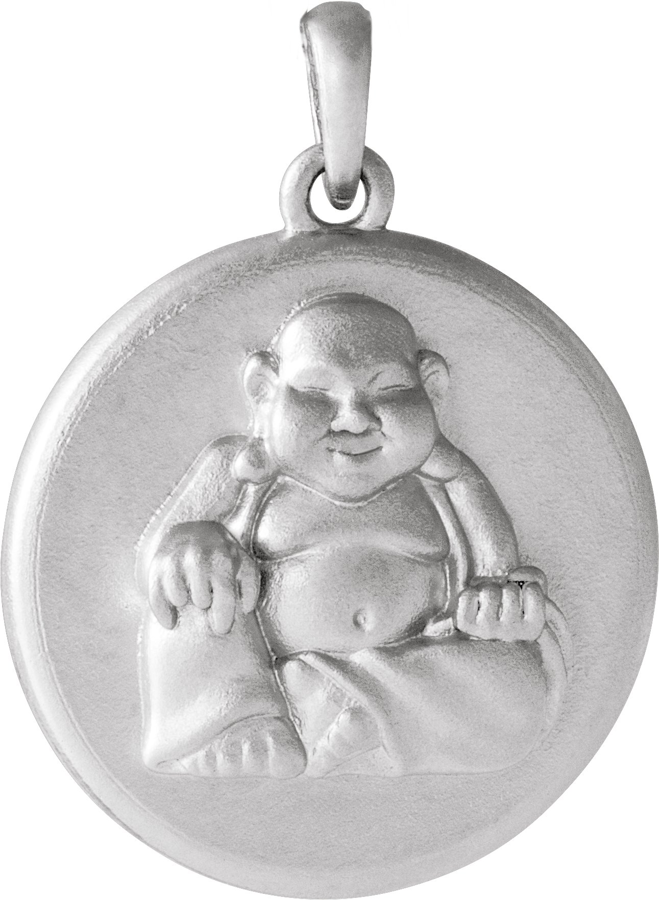 Sterling Silver Buddha Pendant 