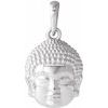 Platinum 14.7x10.5 mm Meditation Buddha Pendant Ref. 14715778