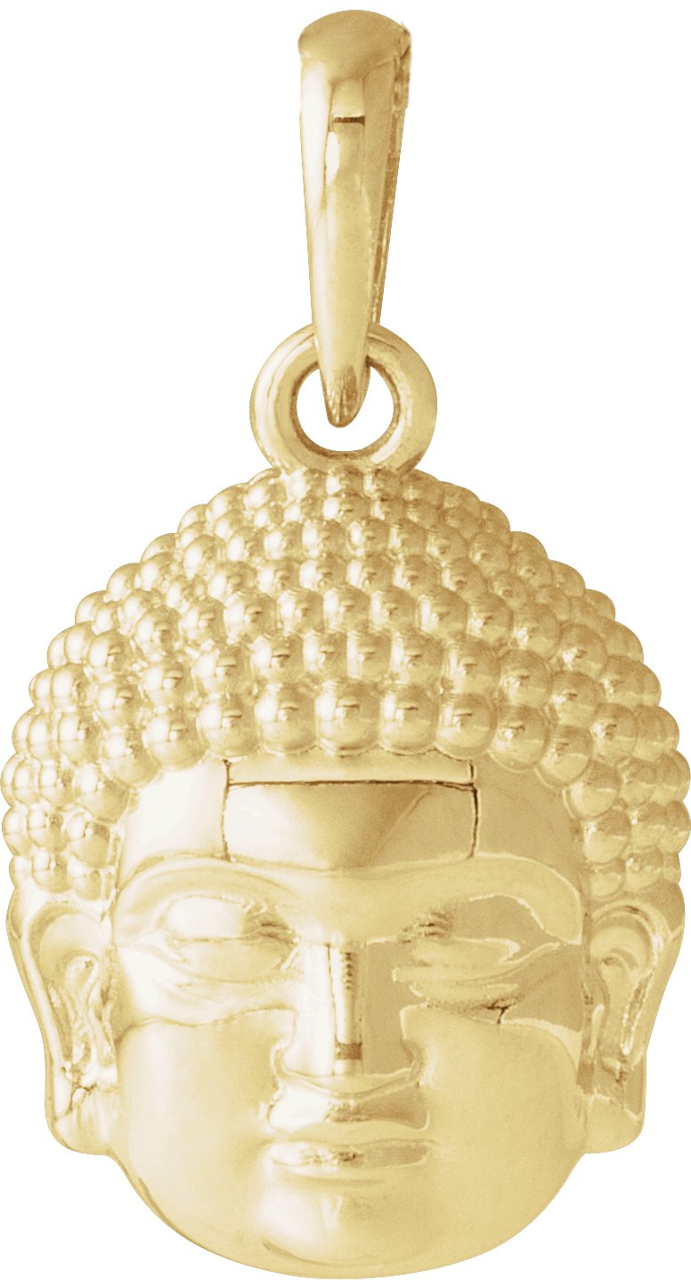 14K Yellow 14.7x10.5 mm Meditation Buddha Pendant Ref. 14715776