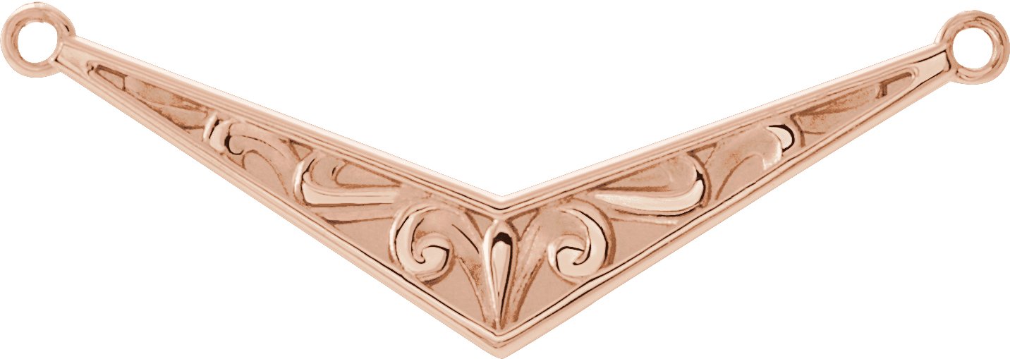 Sculptural "V" Necklace or Center