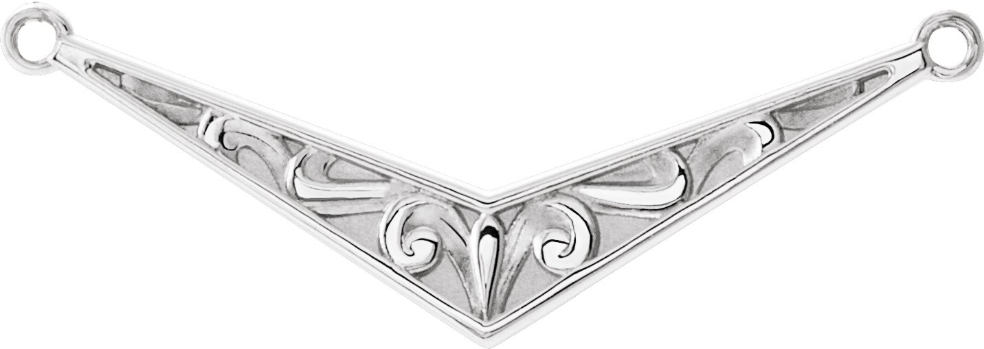 Sculptural "V" Necklace or Center