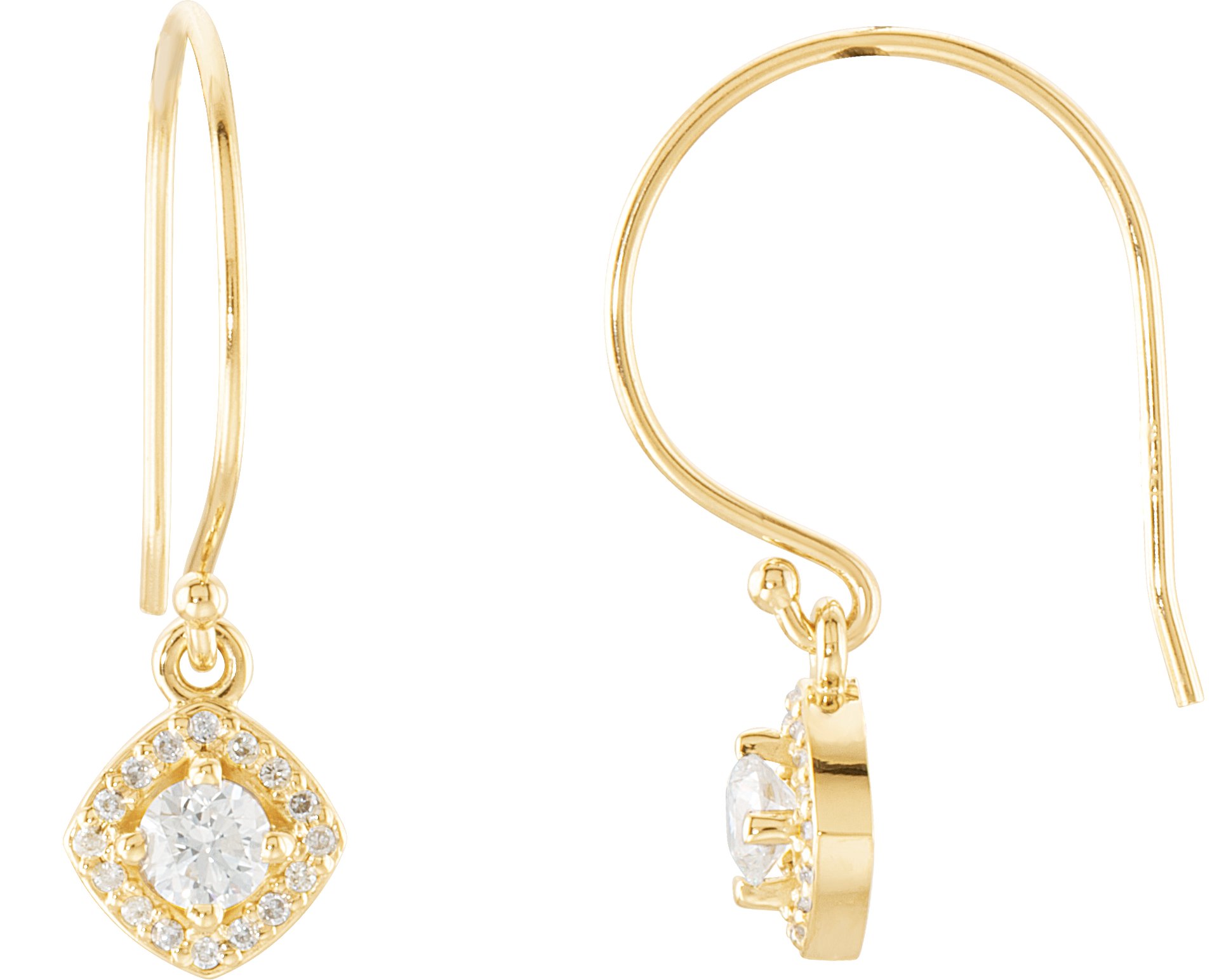 14K Yellow .375 CTW Diamond Earrings Ref. 3388668