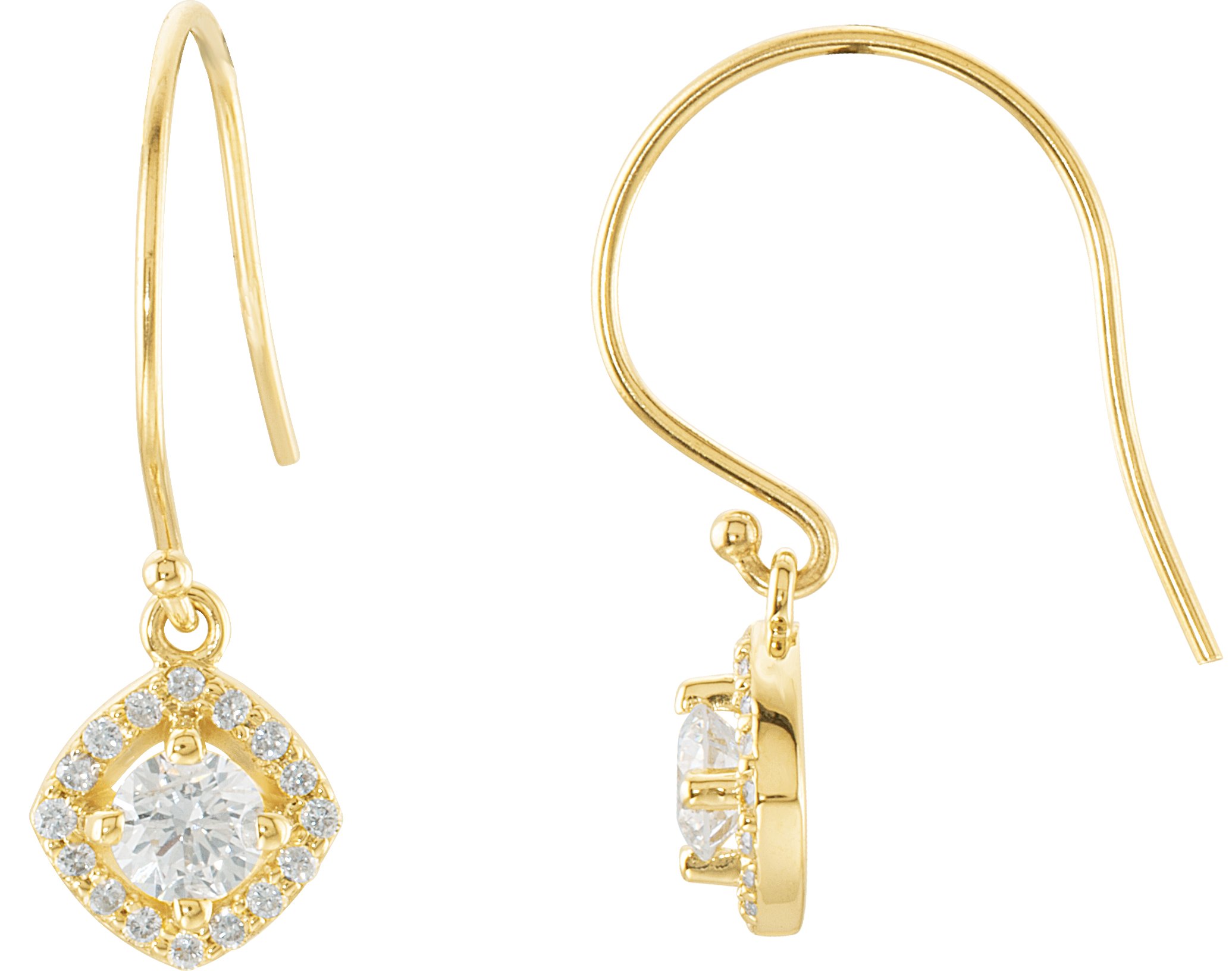 14K Yellow .75 CTW Diamond Earrings Ref. 3388671