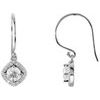 14K White 1 .167 CTW Diamond Earrings Ref. 3385203