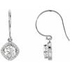14K White 1 .75 CTW Diamond Earrings Ref. 3385224