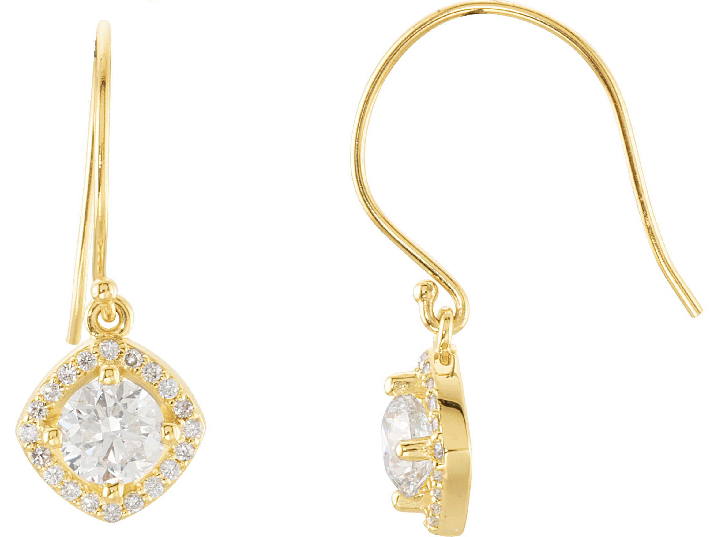 14K Yellow 1 .75 CTW Diamond Earrings Ref. 3385243