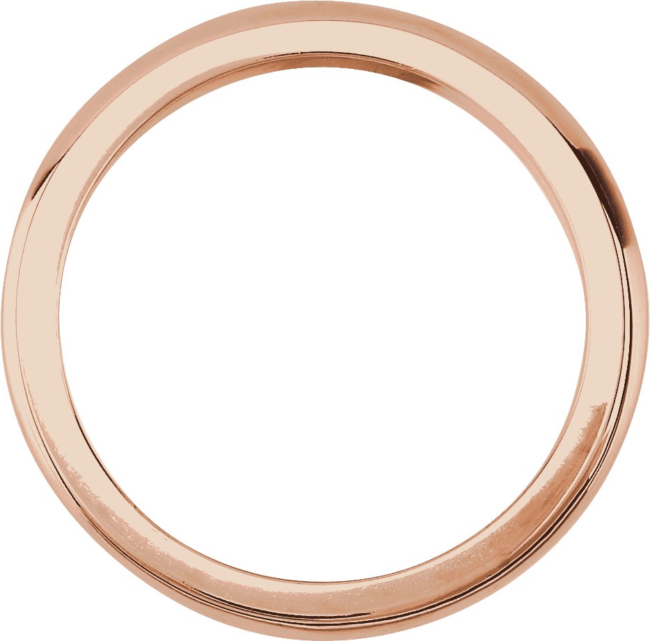 14K Rose 2.25 mm Solstice Solitaire® Tapered Knife Edge Matching Band 7