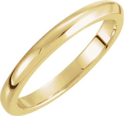 14K Yellow 2.25 mm Solstice Solitaire® Tapered Knife Edge Matching Band 7