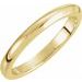 14K Yellow 2.25 mm Solstice Solitaire® Tapered Knife Edge Matching Band 7