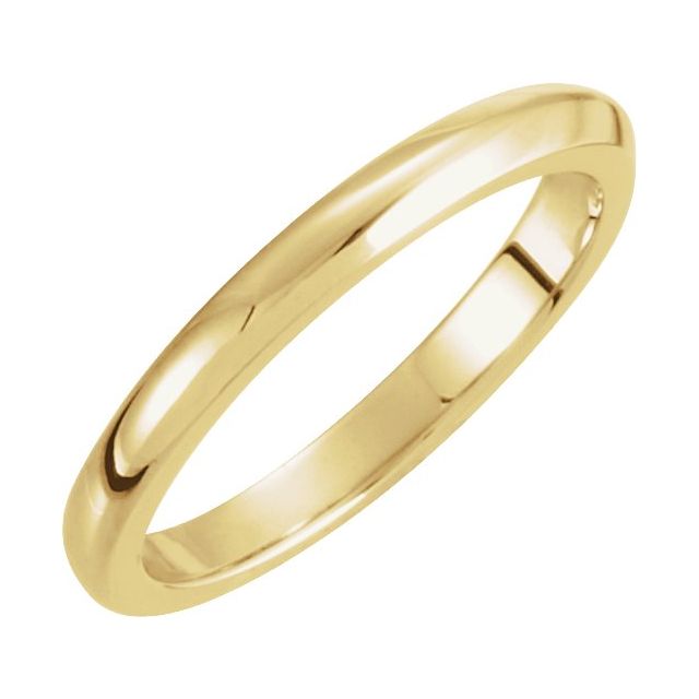 18K Yellow 2.25 mm Solstice Solitaire® Tapered Knife Edge Matching Band 7