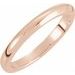14K Rose 2.25 mm Solstice Solitaire® Tapered Knife Edge Matching Band 7