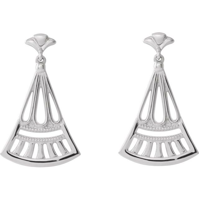 Sterling Silver Vintage-Inspired Dangle Earrings    