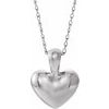 14K White Youth Heart 15 inch Necklace Ref. 14213912