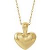 14K Yellow Youth Heart 15 inch Necklace Ref. 14213913