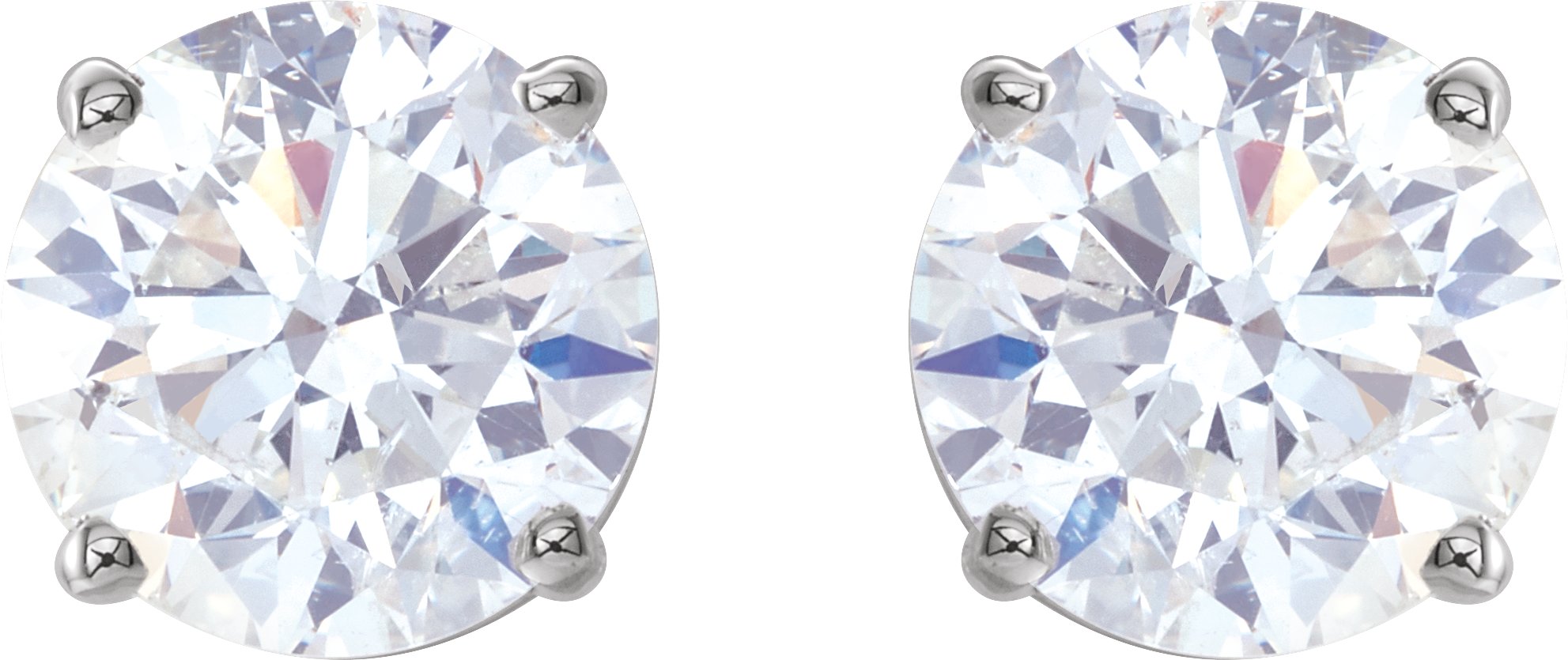 14K White 2 CTW Diamond Earrings