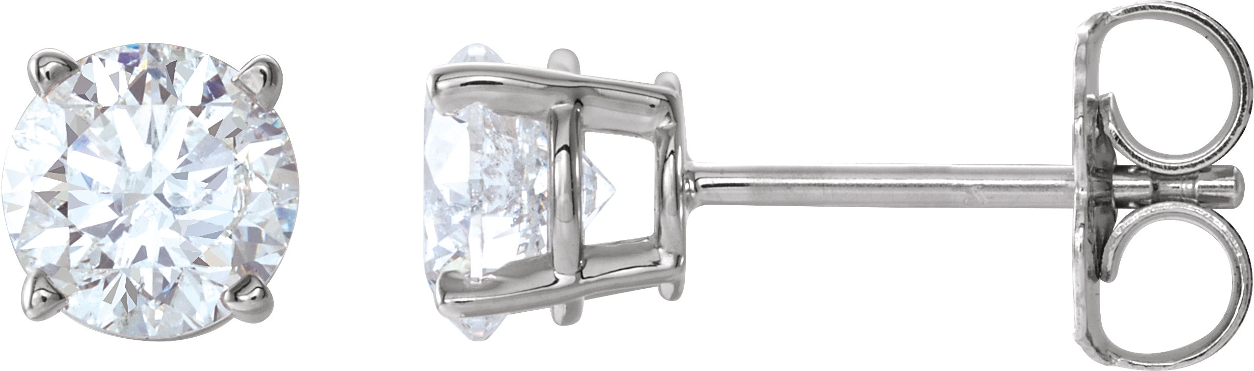 14K White 1 CTW Diamond Earrings Ref. 3401352