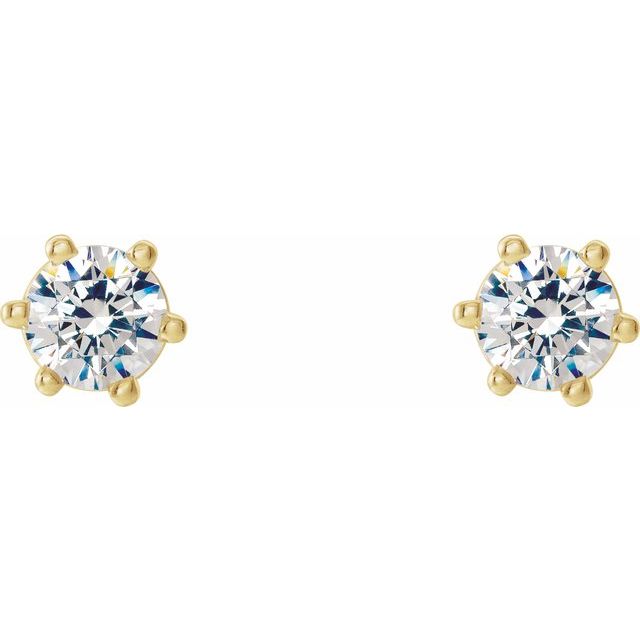 14K Yellow 1/4 CTW Natural Diamond Stud Earrings