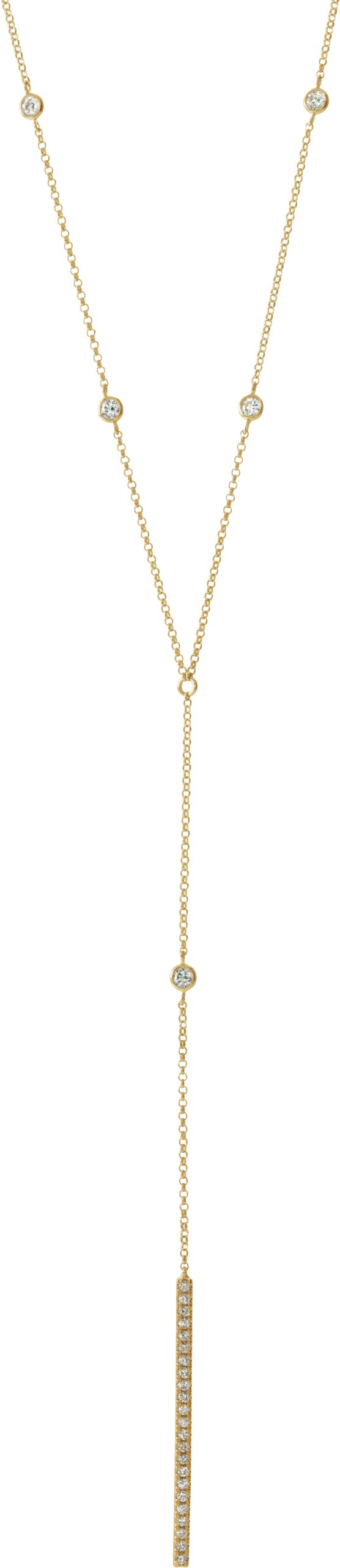 14K Yellow 1/3 CTW Diamond Y 15-17 Necklace  