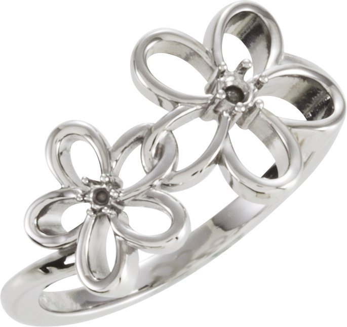Accented Floral Ring