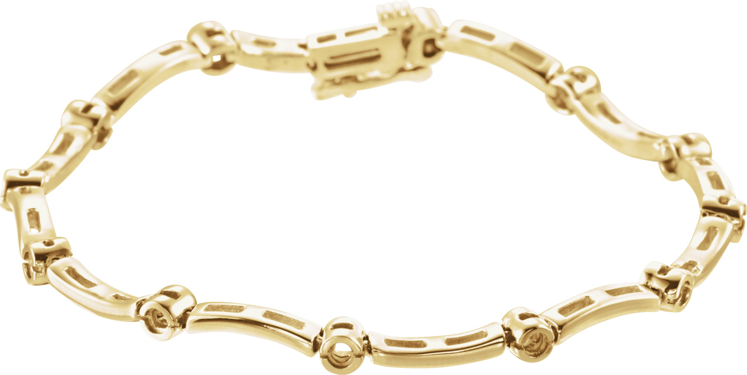 14K Yellow 2.25 mm Round Line 7