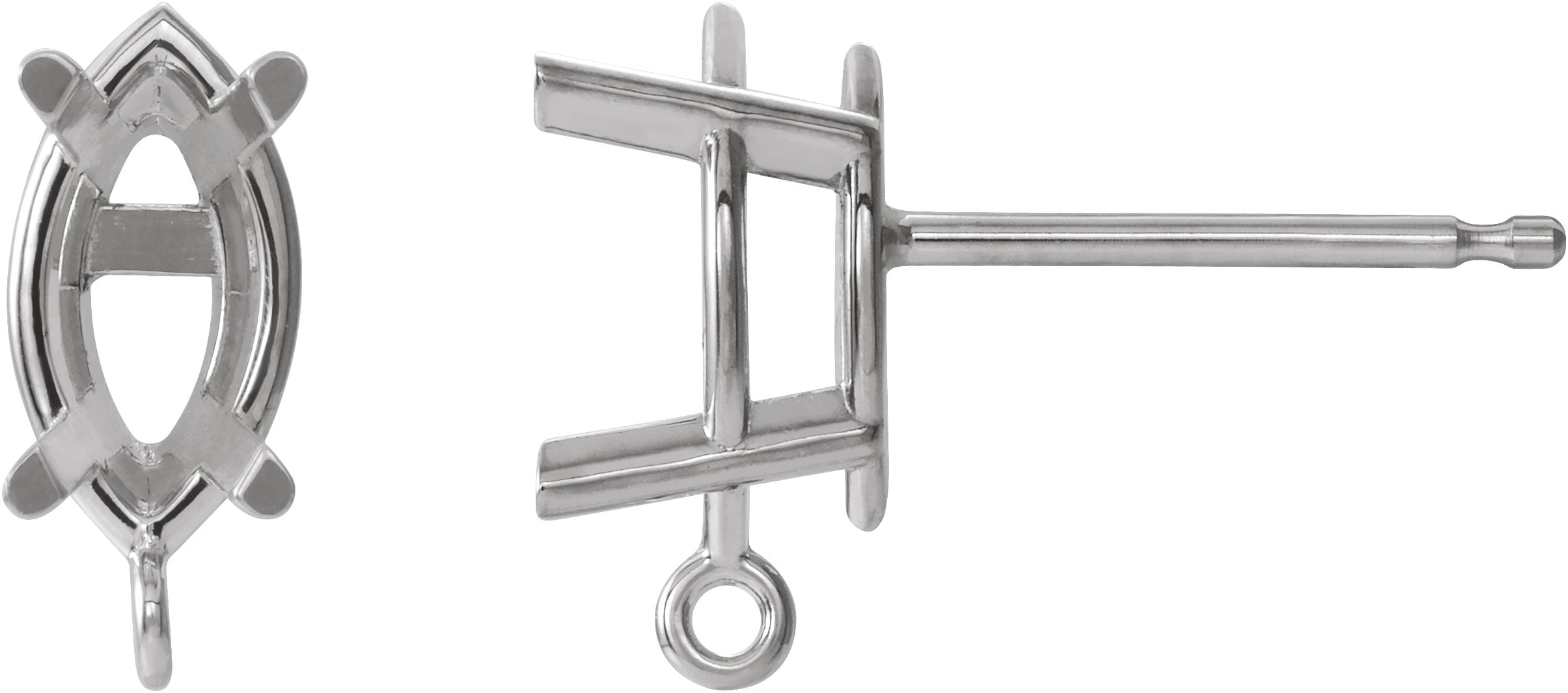 Basket Stud Earring Top