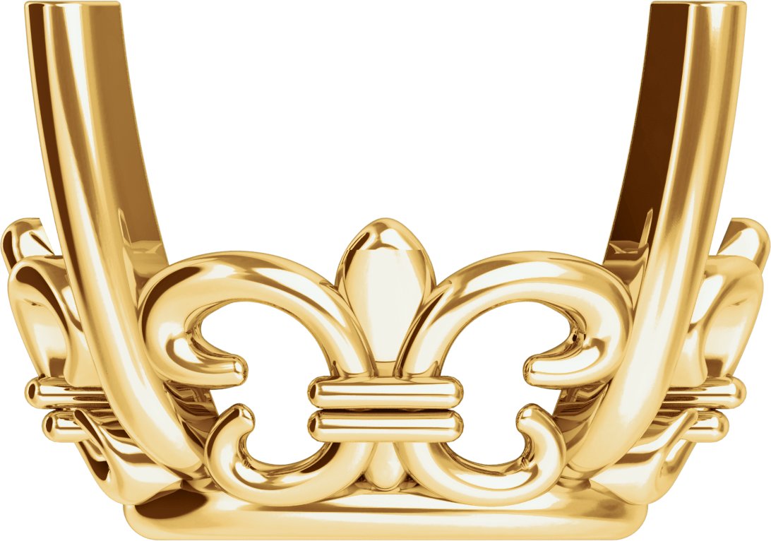 4-Prong Fleur-de-lis Basket Setting
