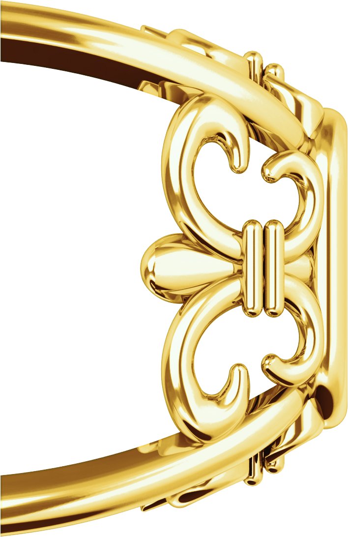 4-Prong Fleur-de-lis Earring Setting