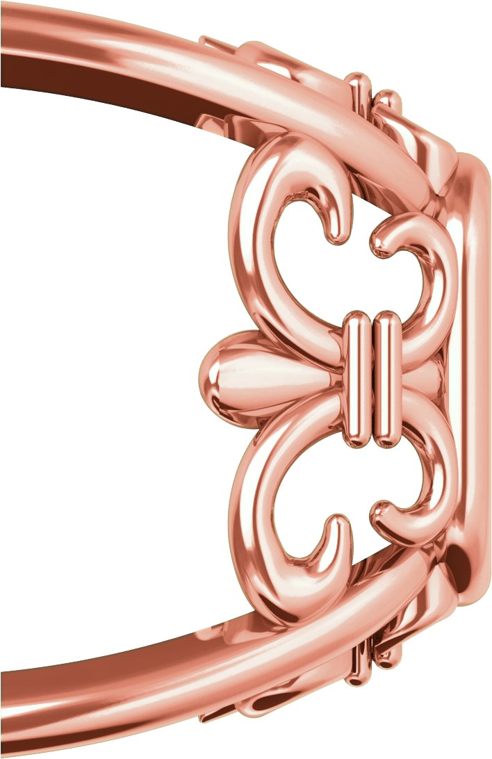 4-Prong Fleur-de-lis Earring Setting
