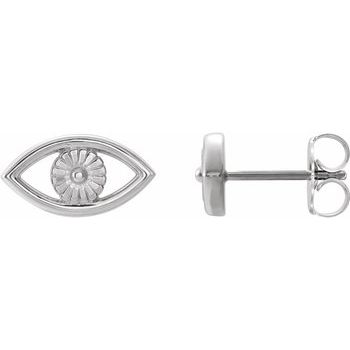 Platinum Evil Eye Earrings Ref. 14772881