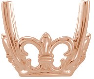 4-Prong Fleur-de-lis Basket Setting
