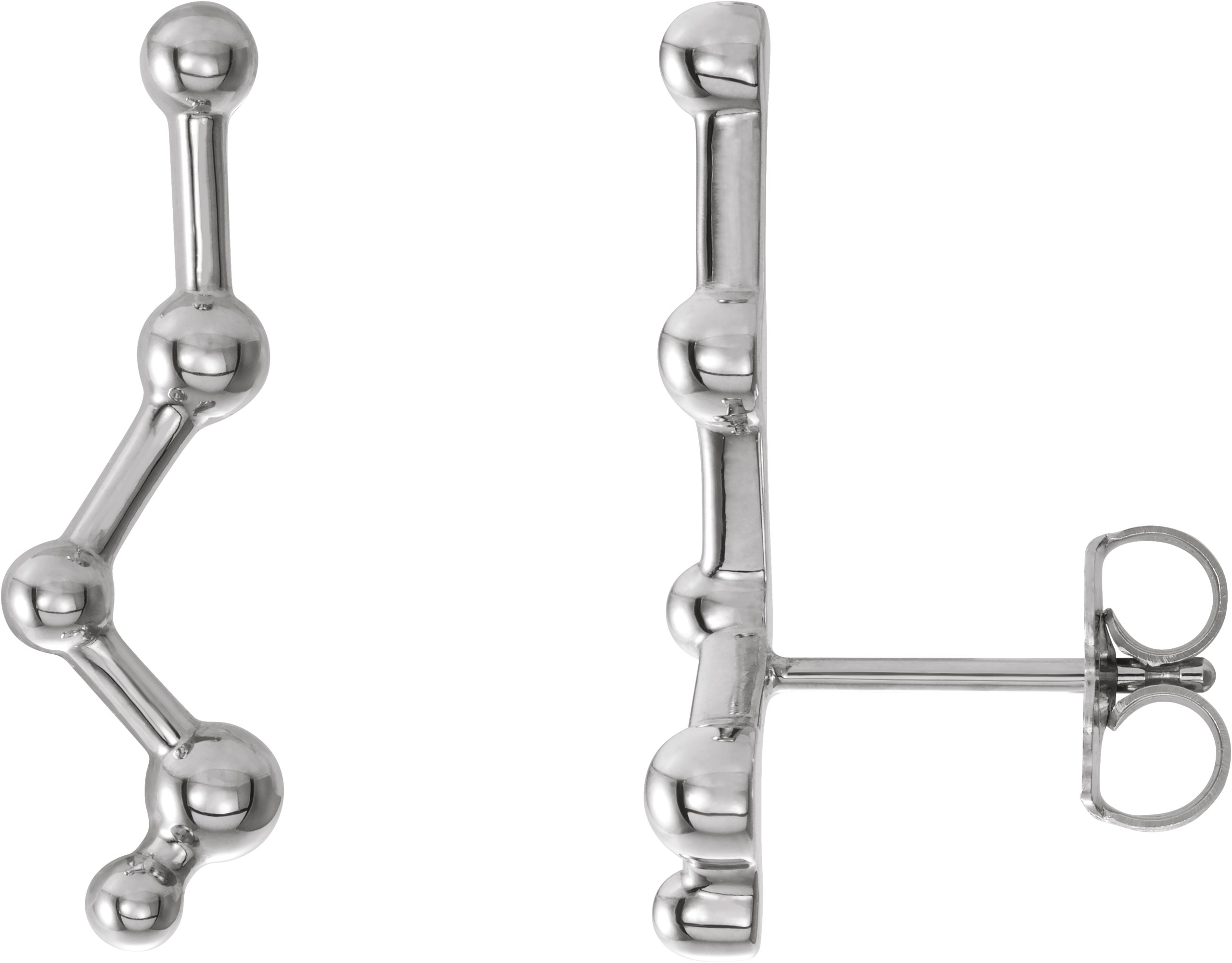 Sterling Silver Constellation Ear Climbers  