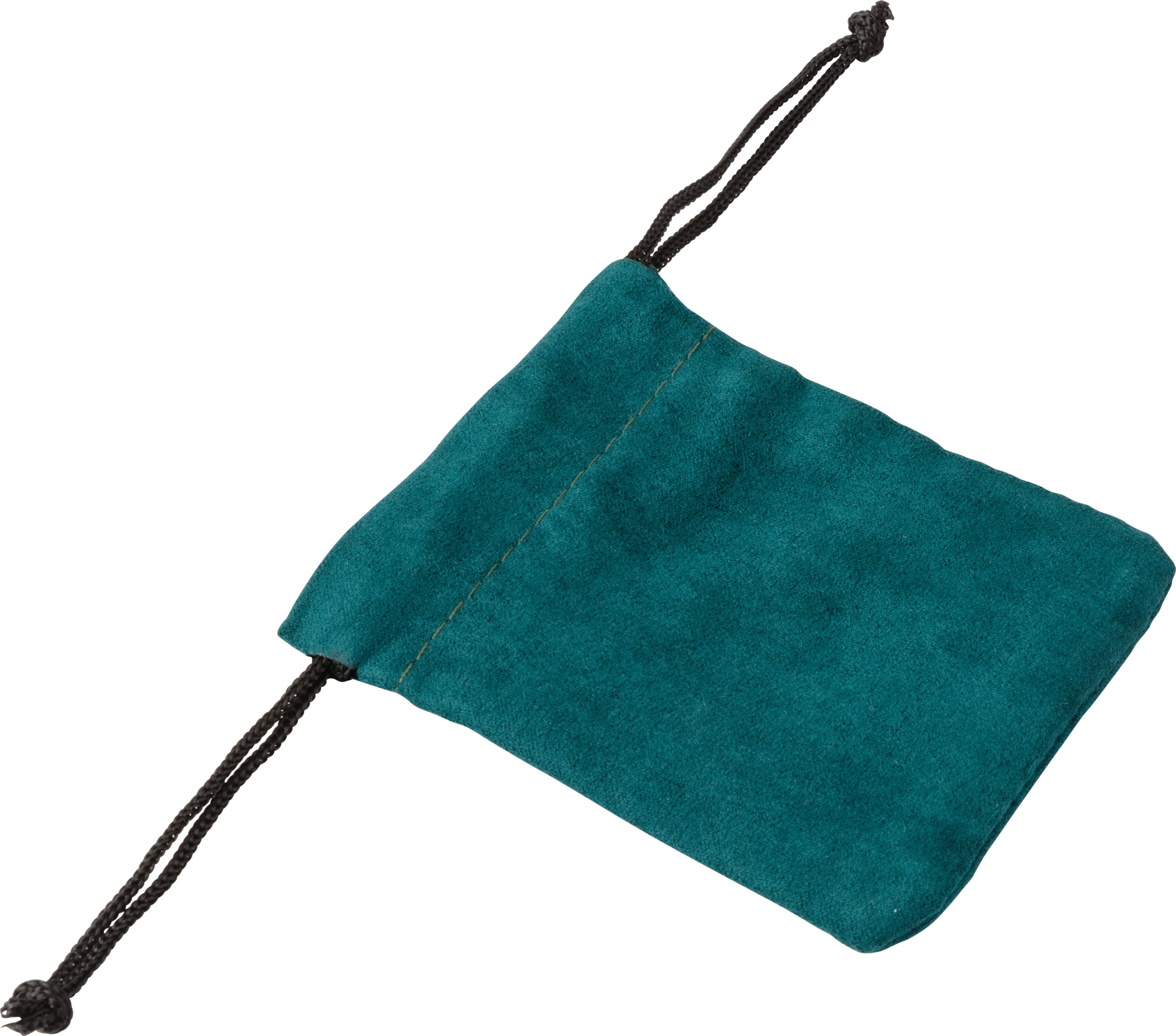 Loryn Collection Suede Drawstring Pouch with Inner Divider